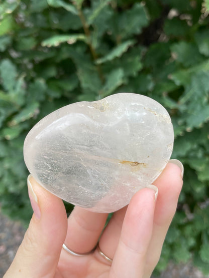 Clear Quartz Heart (a)