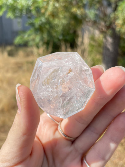 Clear Quartz Dodecahedron