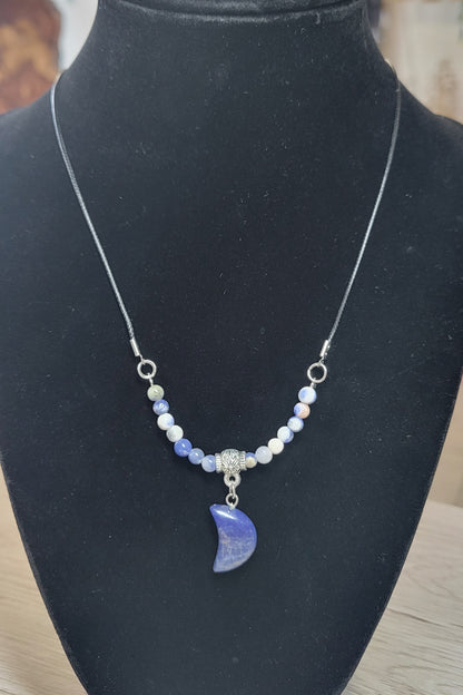 Quartz Moon Necklaces