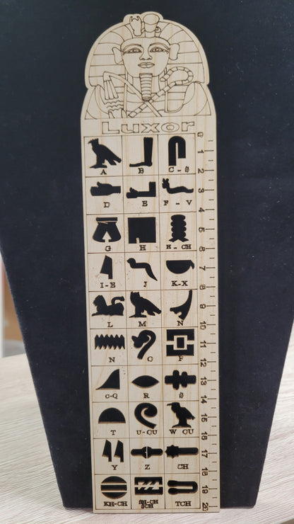 Egyptian Alphabet Stencil