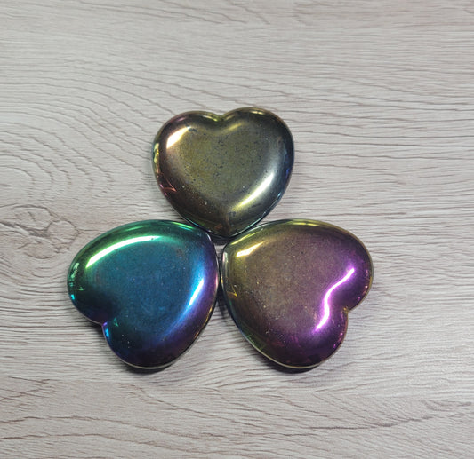 Hematite Titanium Hearts