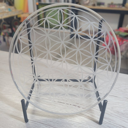 Flower Of Life Glass Grid