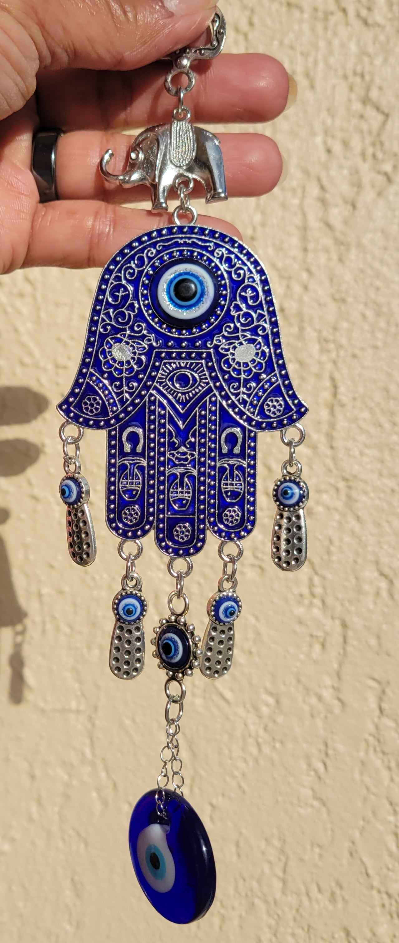 Elephant Evil Eye Hanging