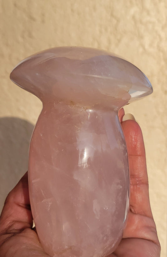 Rose Quartz Mushroom Large