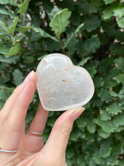 Clear Quartz Heart (a)