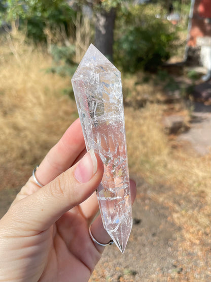 Clear Quartz Vogel (12 lados )