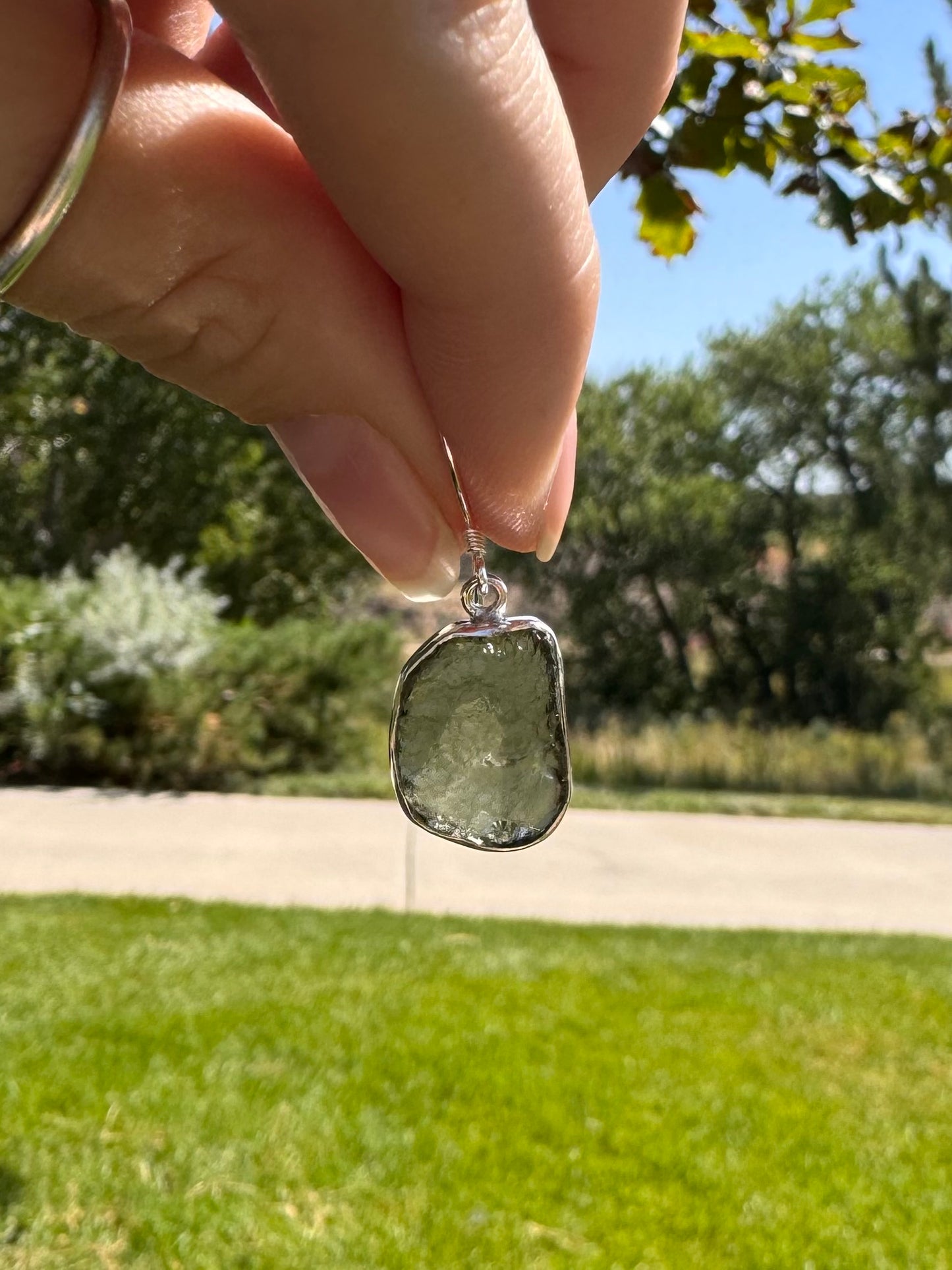 Moldavite Raw (I) Pendant