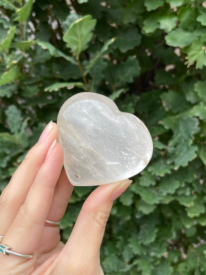 Clear Quartz Heart (b)