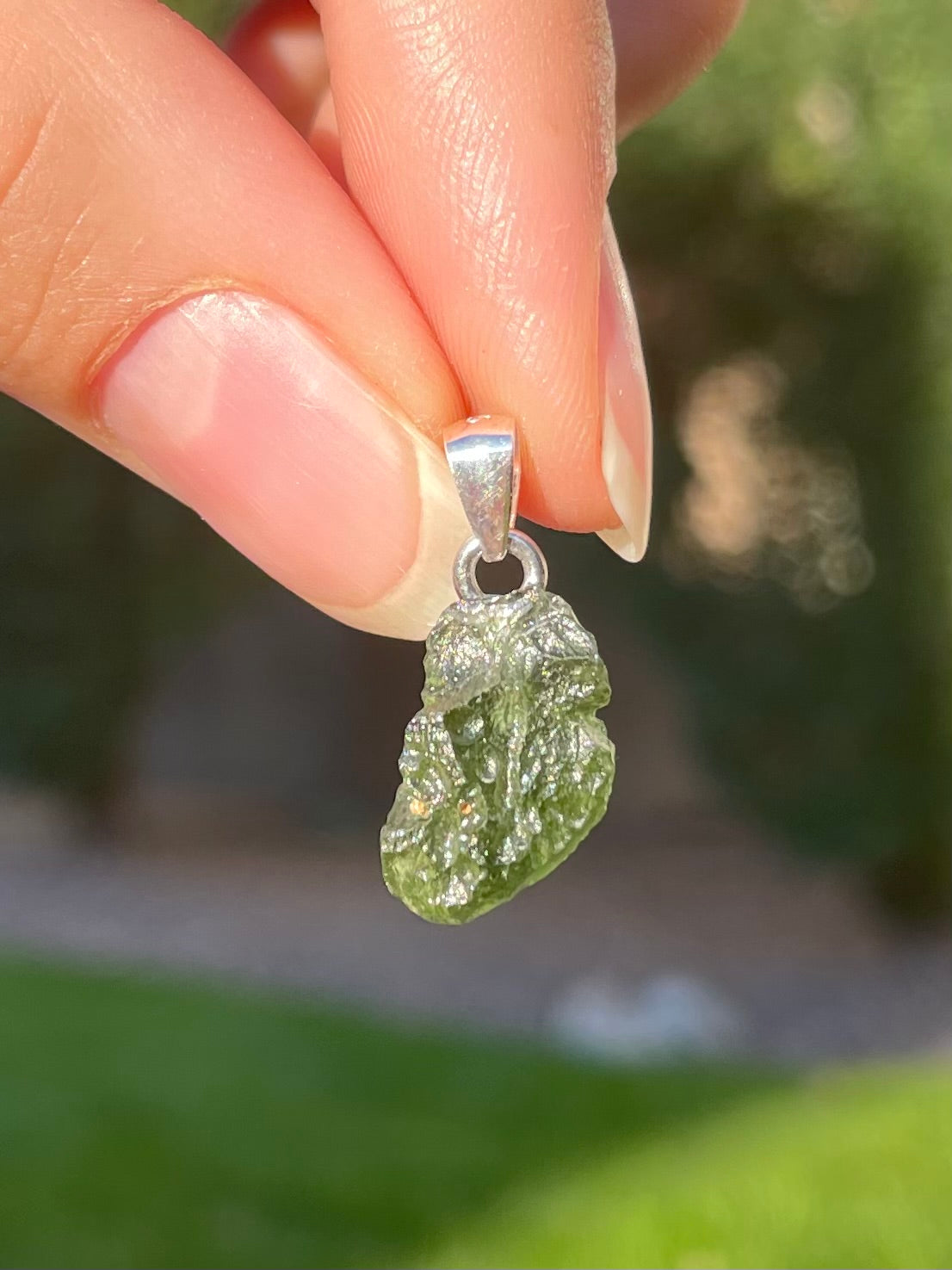 Moldavite Pendant (a)