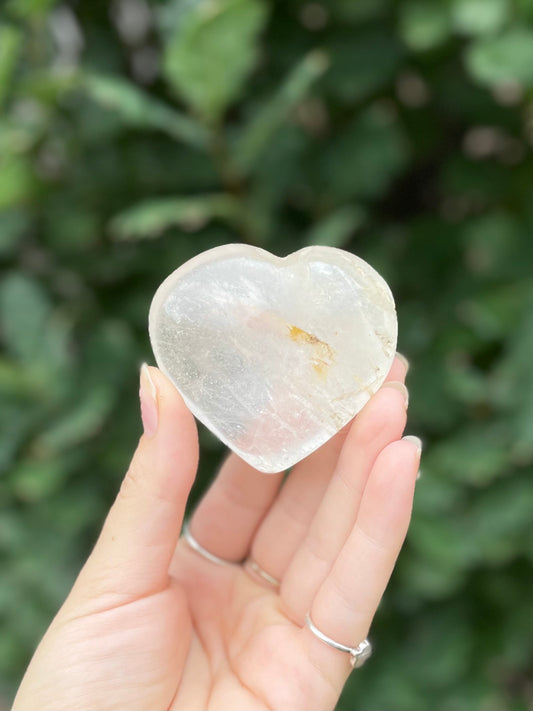 Clear Quartz Heart (a)