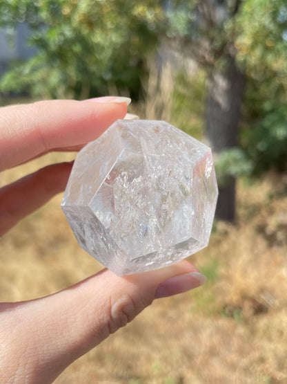 Clear Quartz Dodecahedron