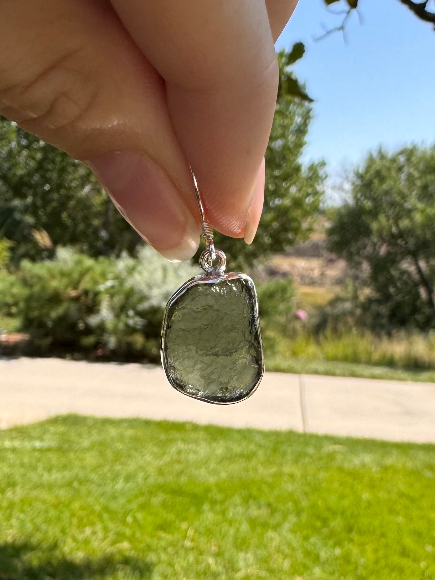 Moldavite Raw (I) Pendant