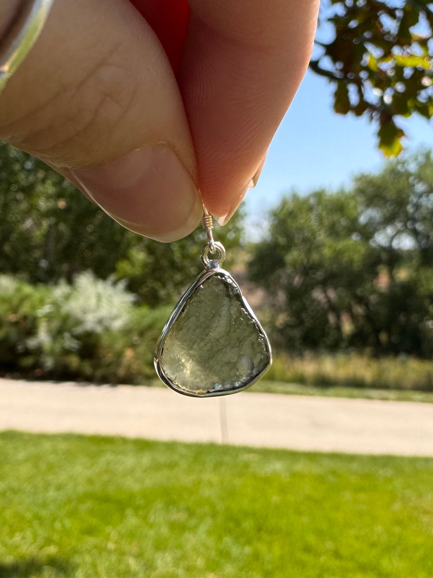 Moldavite Raw (III) Pendant