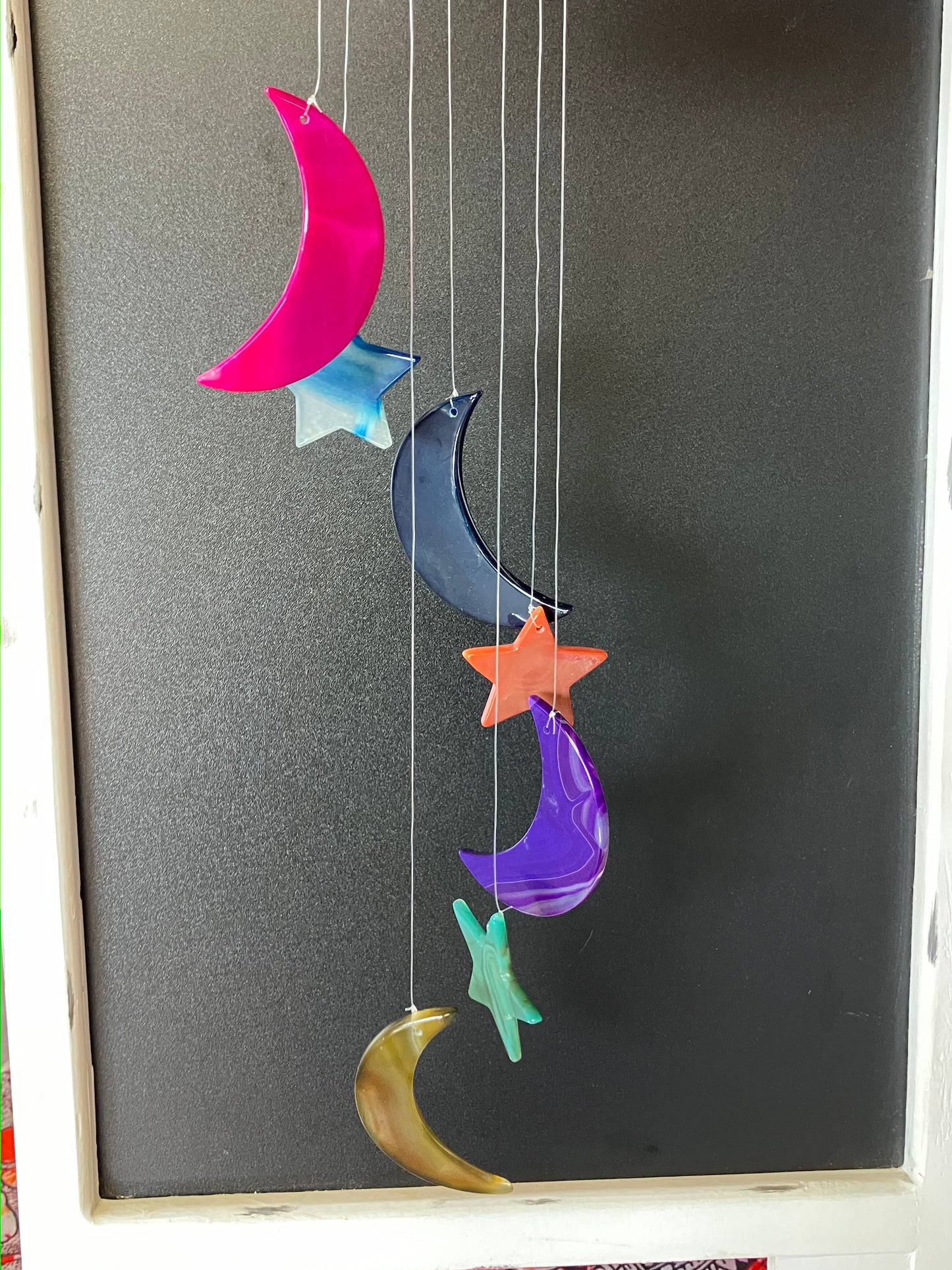 Agate Windchime Stars and Moons