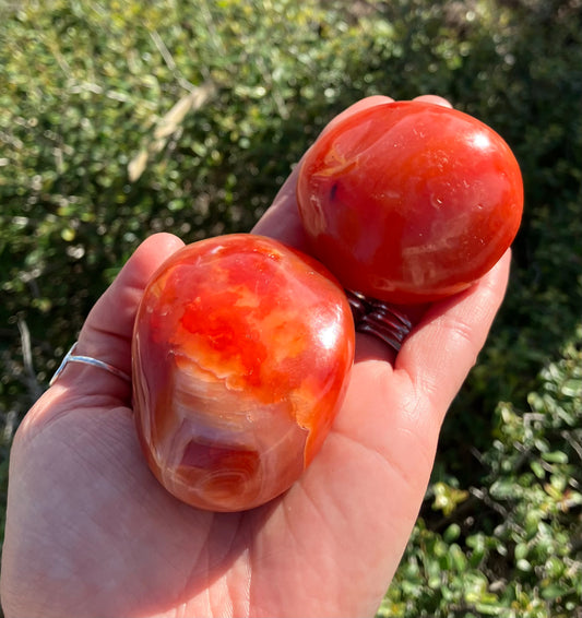 Carnelian Palm Stone