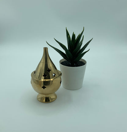 Short Brass Incense Burner