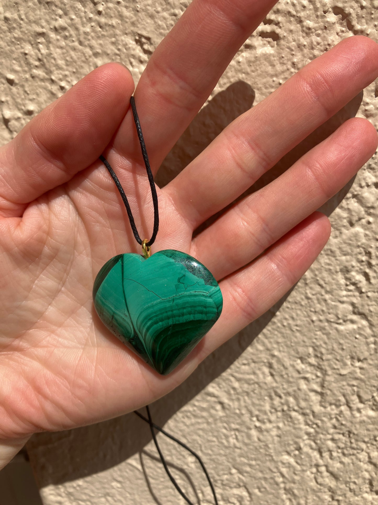 Malachite Heart Pendant