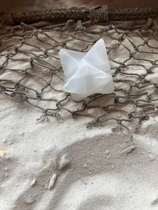 Small Selenite Merkaba