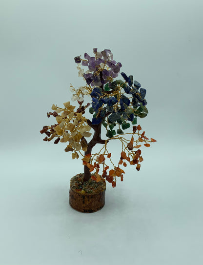 Quartz Tree On Wood Base