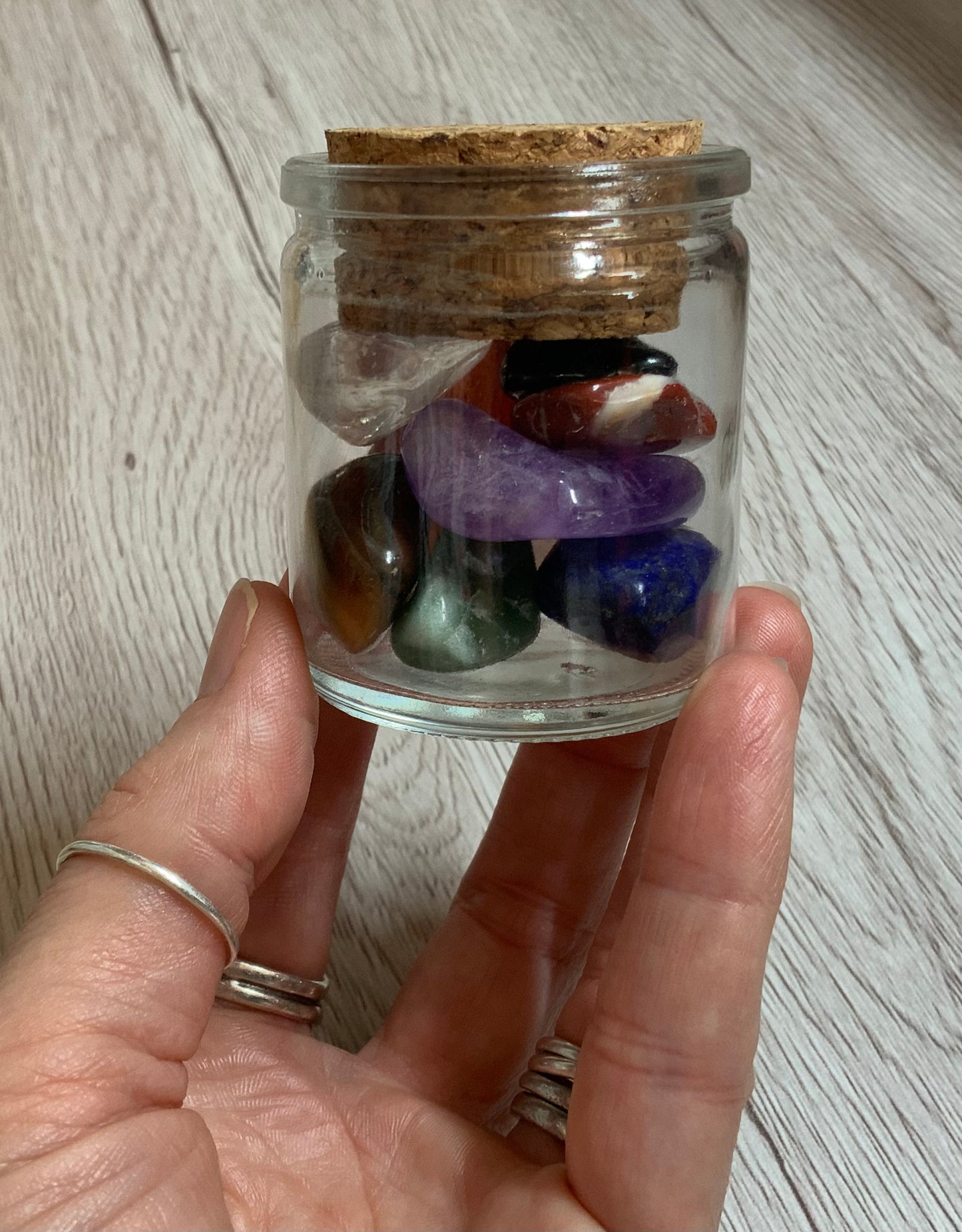 Chakra Protection Stone Set in Glass Jar