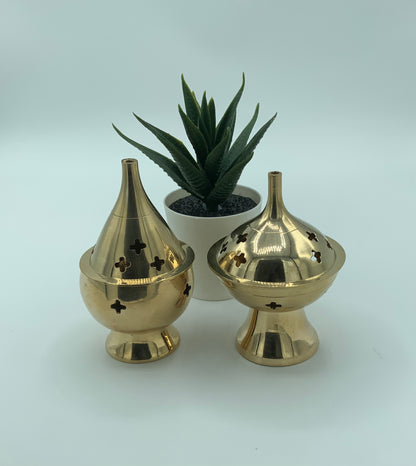 Short Brass Incense Burner