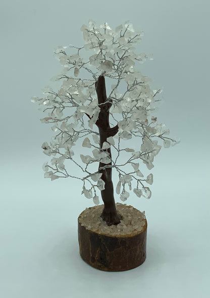 Quartz Tree On Wood Base