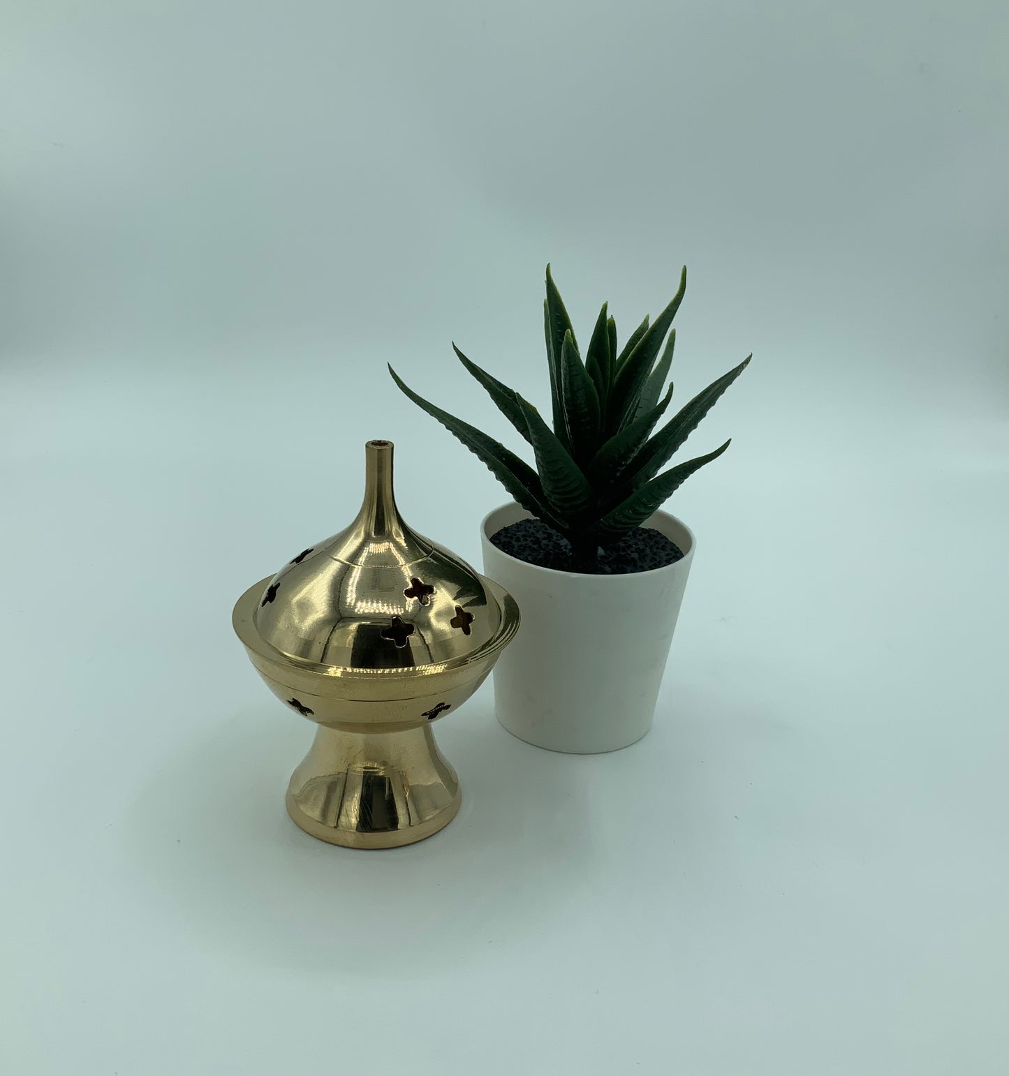 Short Brass Incense Burner