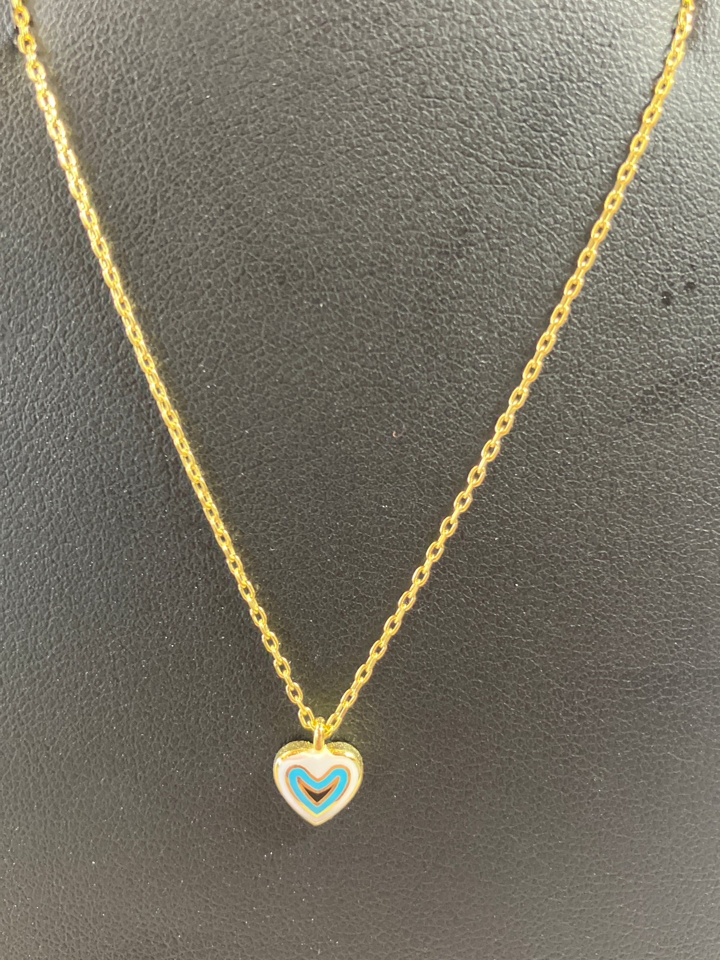 Sterling silver gold plated necklaces Evil Eye Sterling Heart