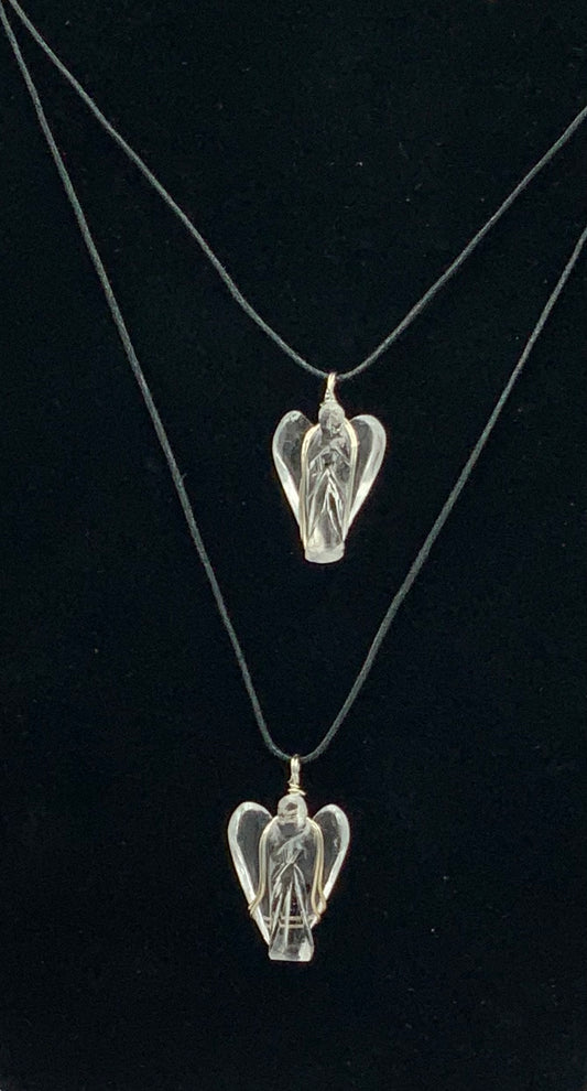 Quartz Angel Pendant