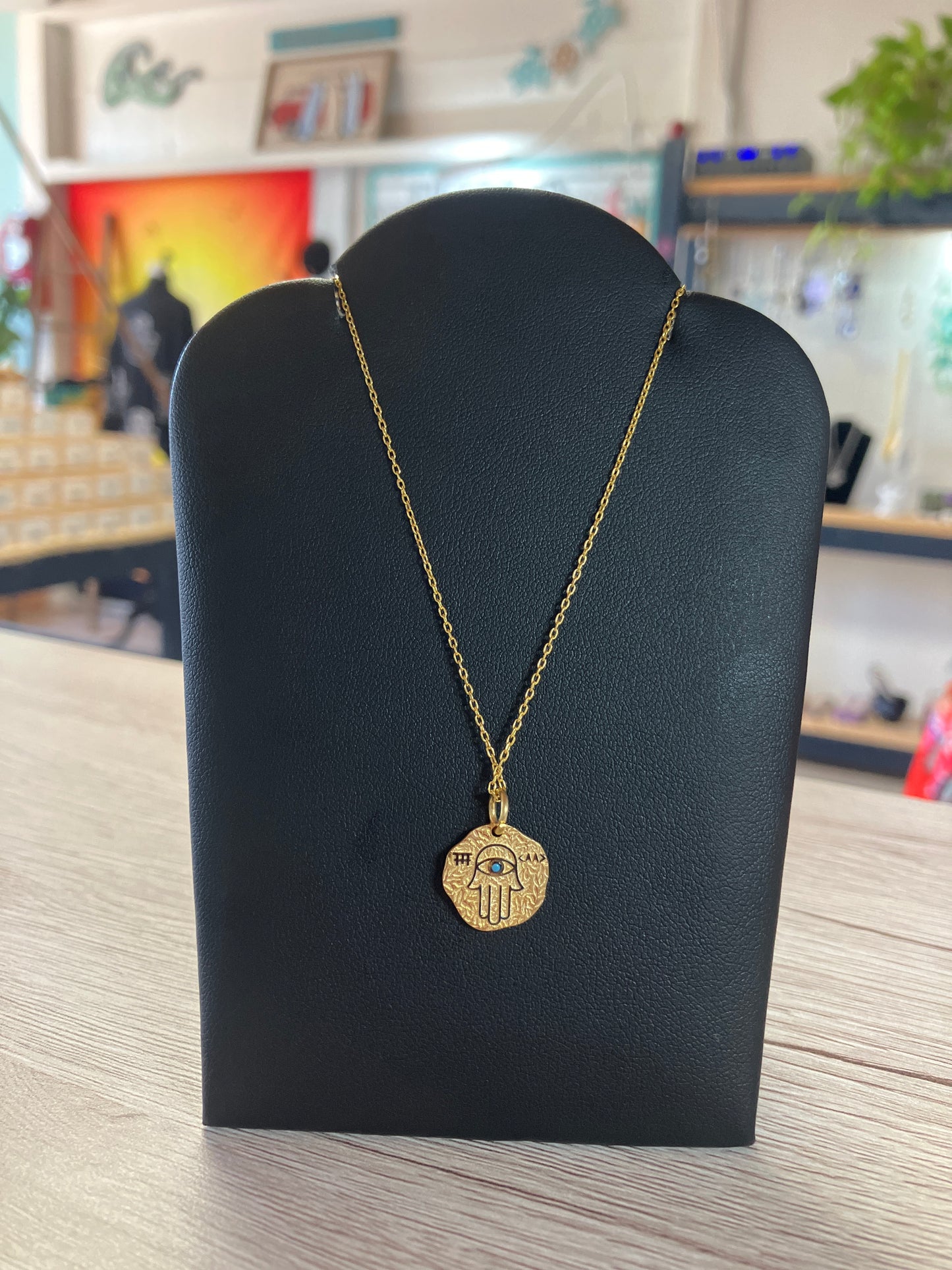 Sterling Silver Gold Plated Necklaces Gold Hamsa Hand