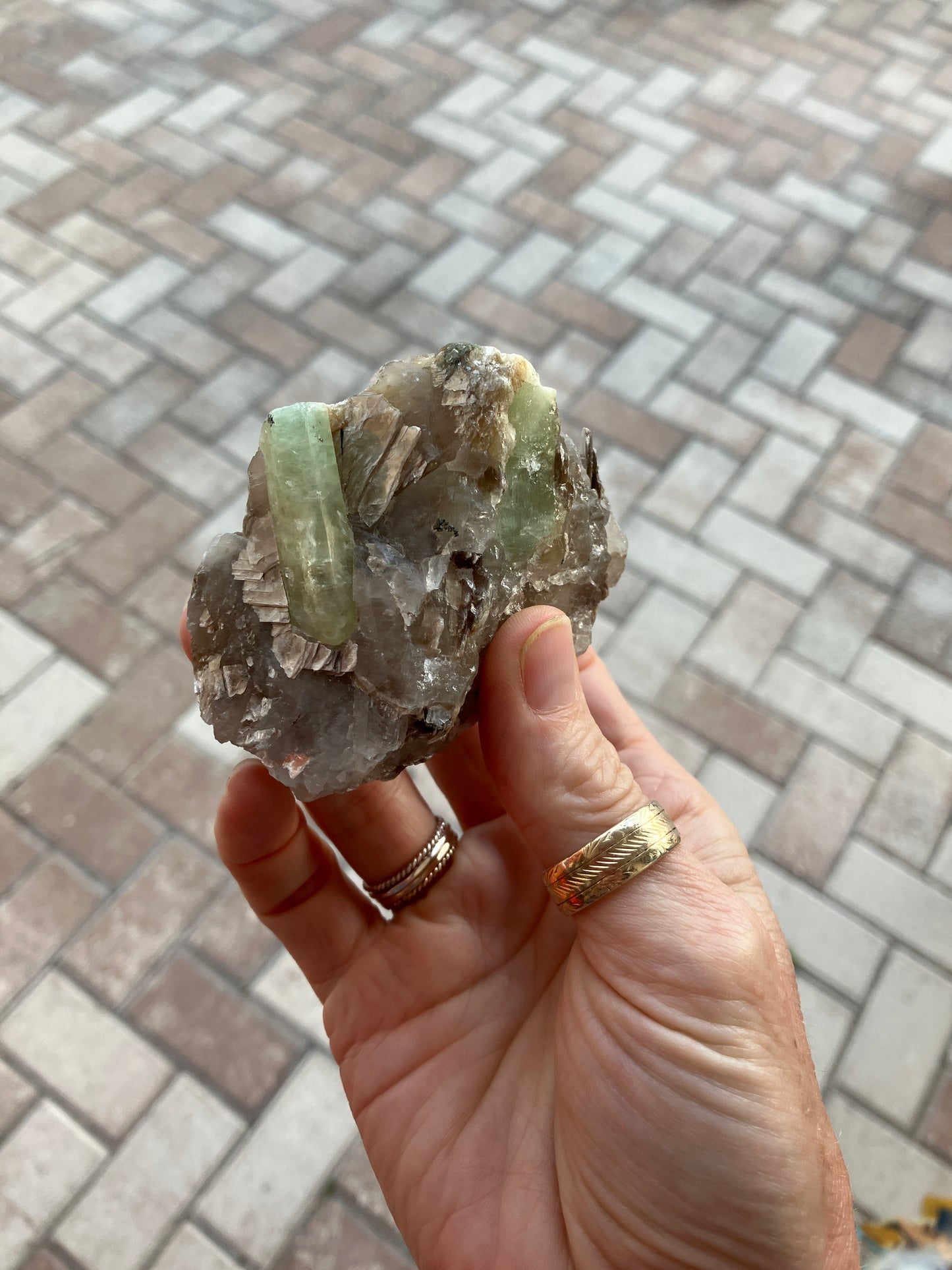 Large Aquamarine Muscovite