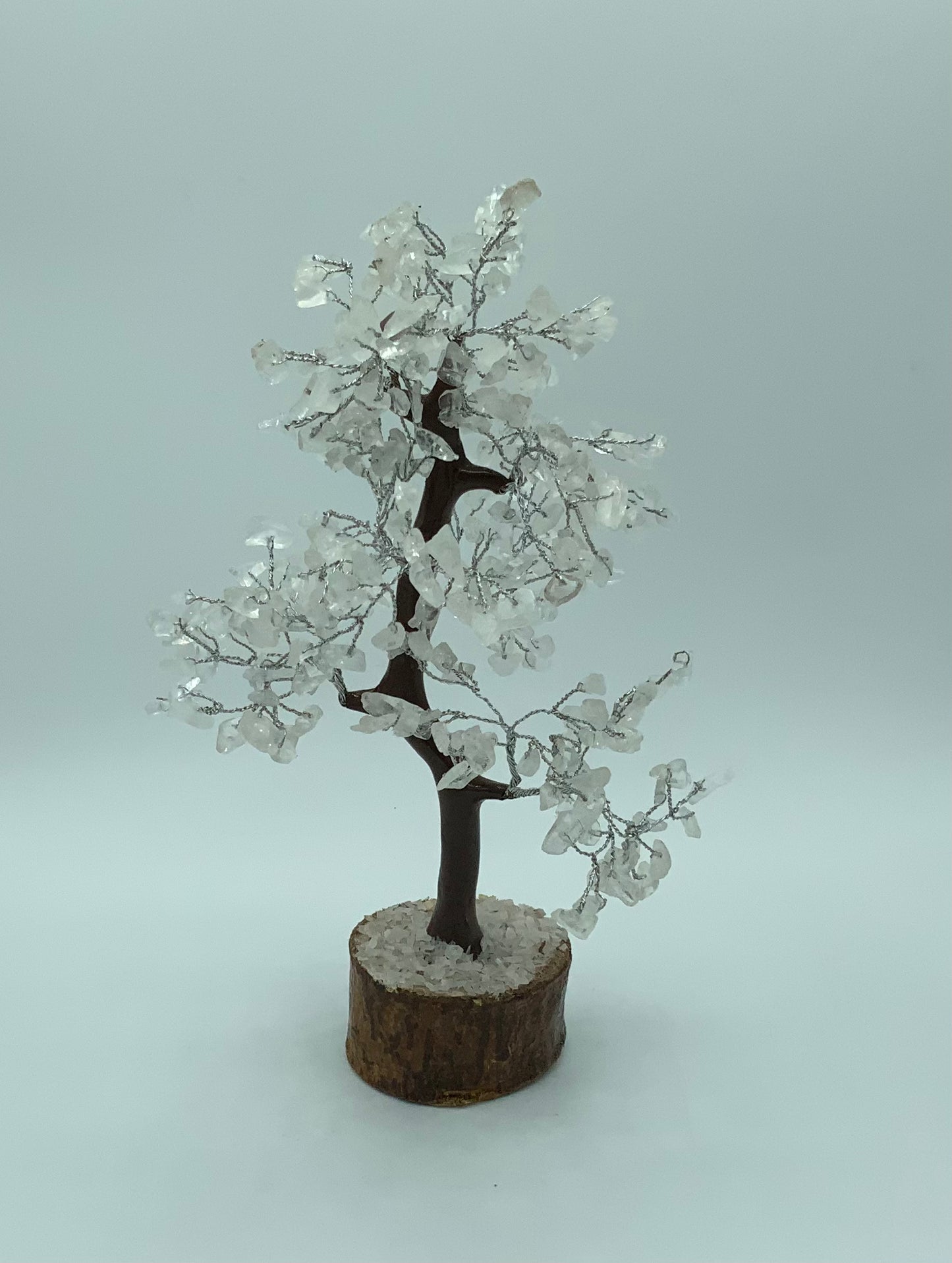 Quartz Tree On Wood Base