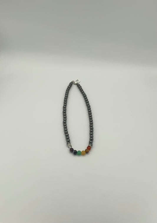 Hematite 7 Chakra Necklace