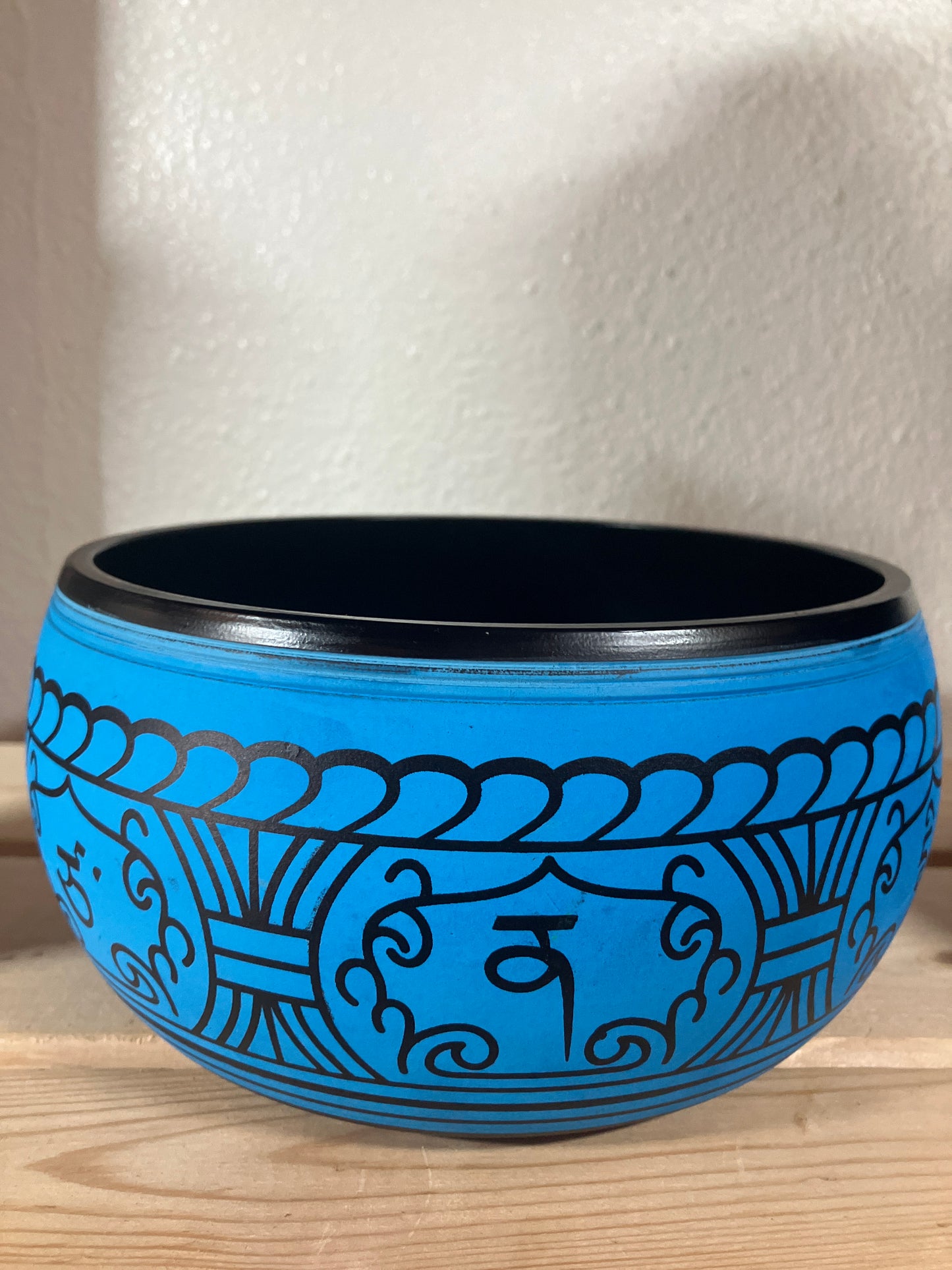 Buddha Singing Bowl  Blue 7"