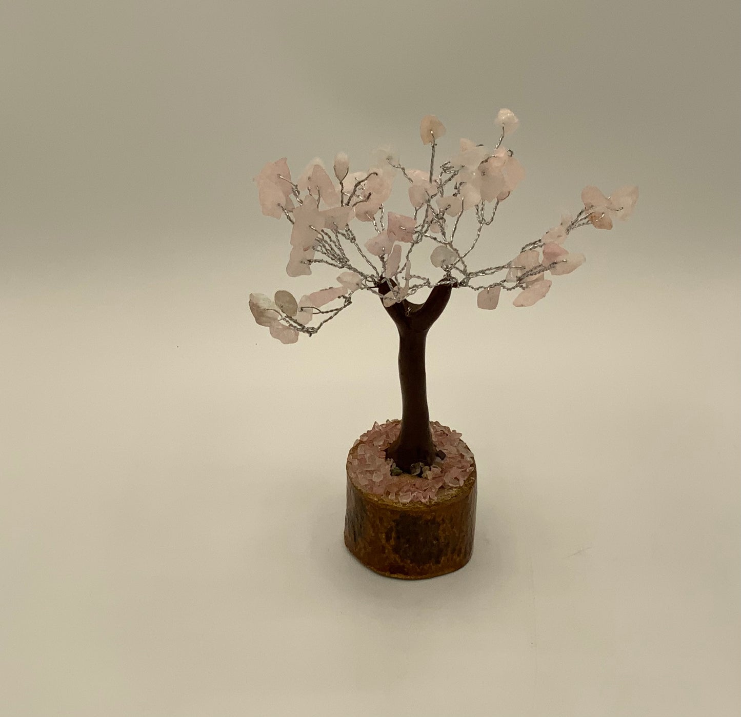 Quartz Tree On Wood Base