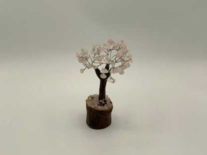 Quartz Tree On Wood Base