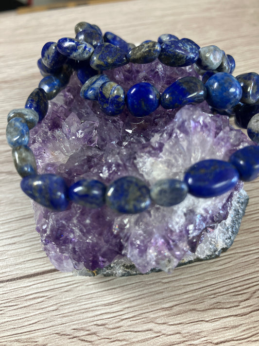 Lapis Tumblestone Bracelet