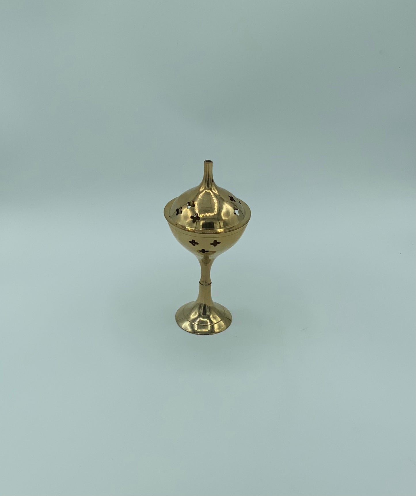 Tall Brass Incense Burner